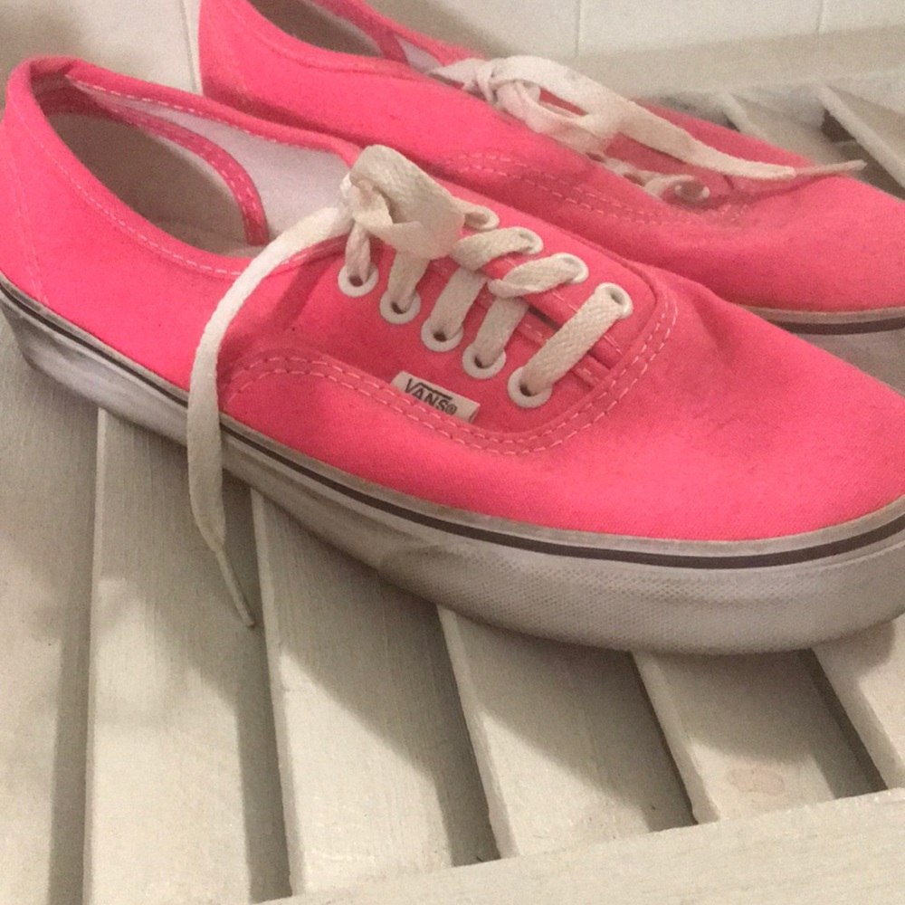 Hot pink Vans, size 8
